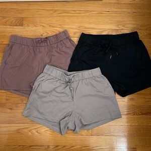 Bundle CRZ Yoga Shorts Size Medium- Black, Gray, Mauve Dusty Pink